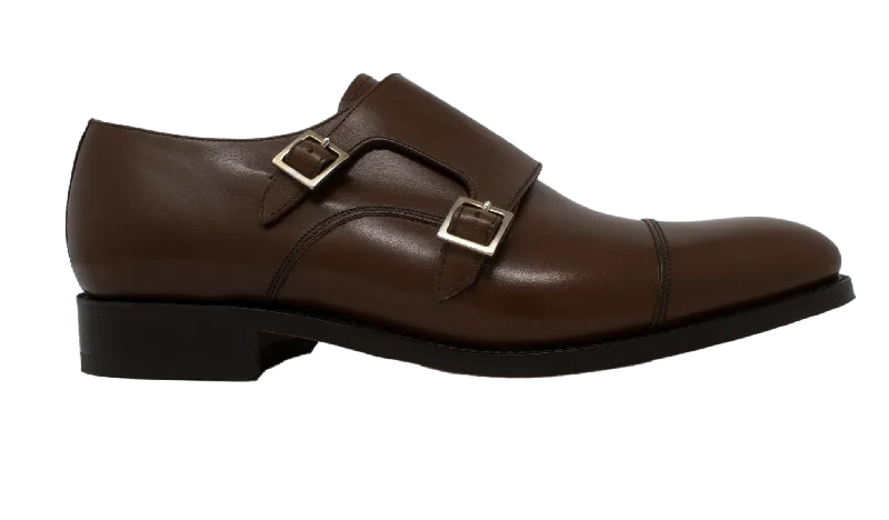 men’s formal shoes with breathable material-Turnstall - Mid Brown Glazed Calf