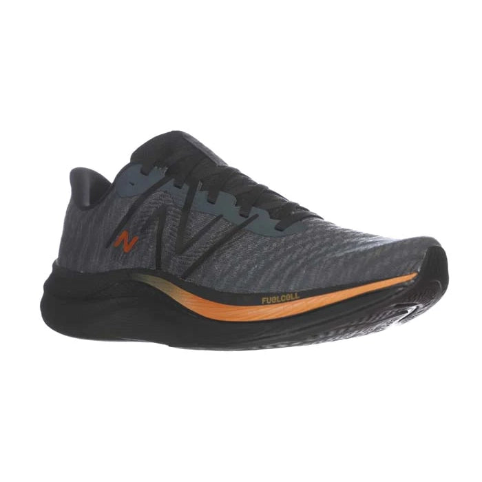 sleek formal shoes with leather upper-Mens New Balance FuelCell Propel v4 in Graphite/Black/Copper Metallic