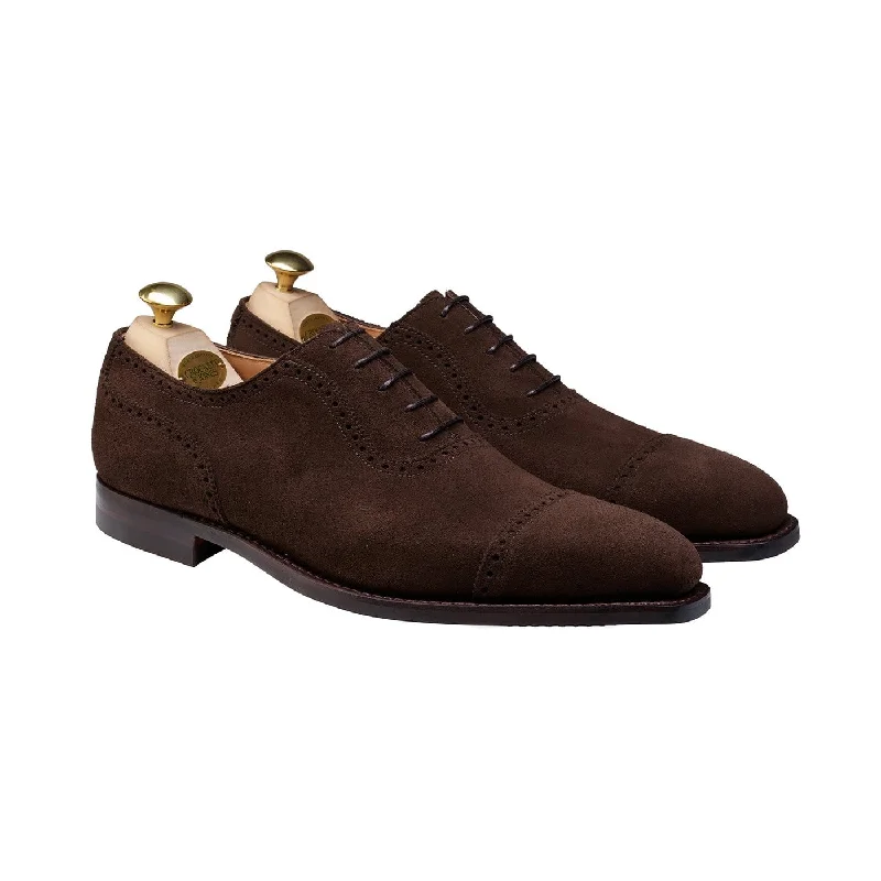 best formal shoes for men-Westbourne Dark Brown Calf Suede