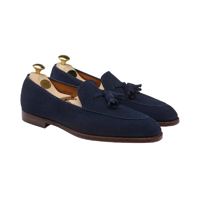 black leather shoes for formal occasions-Antibes Ocean Calf Suede