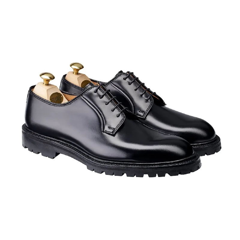 business dress shoes with sleek design-Lanark 3 Black Cavalry Calf