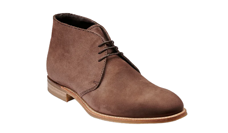 business shoes with comfort for men-Burwick - Brown Nubuck