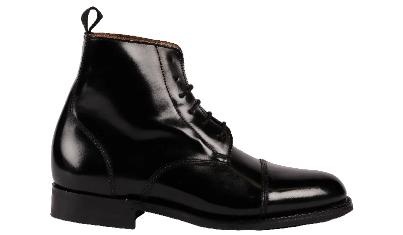 premium dress shoes with sleek design-Boot - Black Hi-Shine