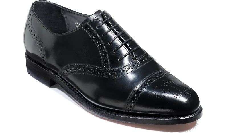 men’s formal shoes with slip-on style-Charterhouse - Black Hi-Shine