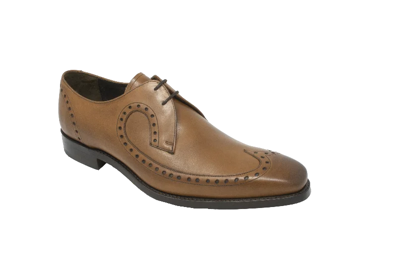 classic dress shoes with rubber heel-Woody - Cedar Calf