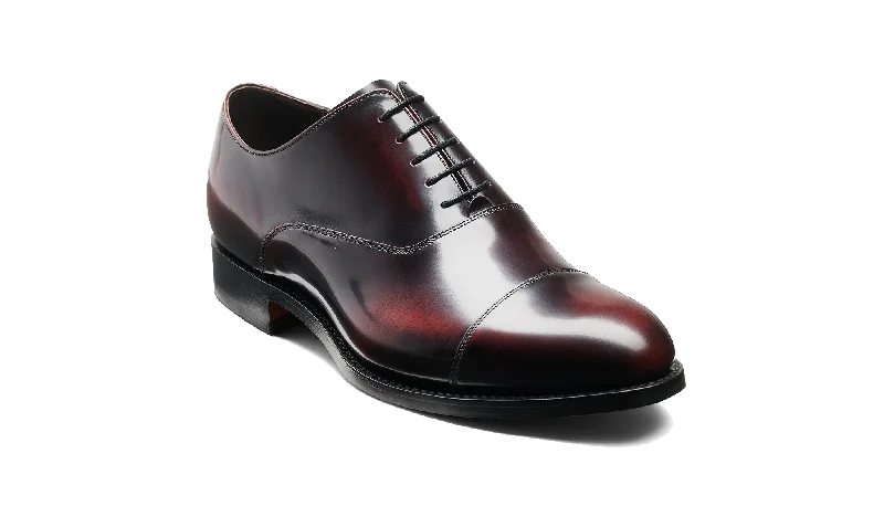 stylish dress shoes for special occasions-Warnford - Burgundy Polish