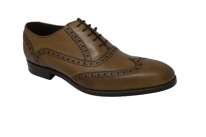 brown leather formal shoes for men-Grant - Tan Calf