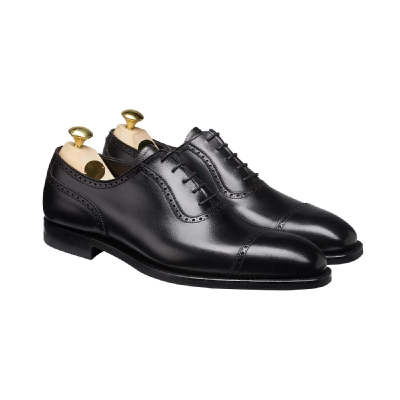 men’s formal shoes with patent leather finish-Albany 4 Black Calf