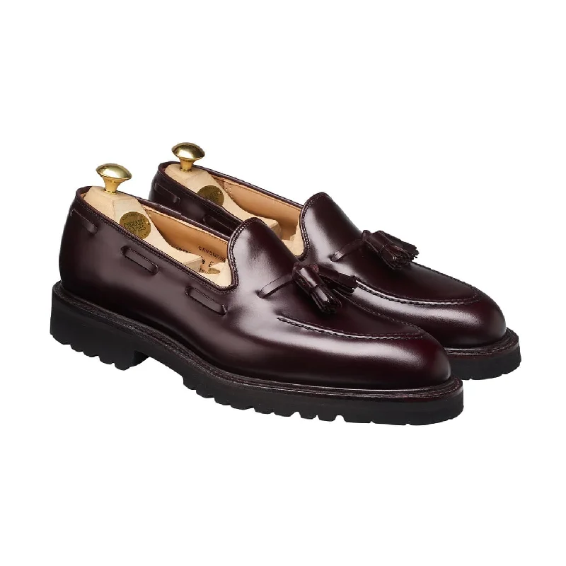 men’s formal shoes with leather upper-Cavendish Burgundy Cavalry Calf