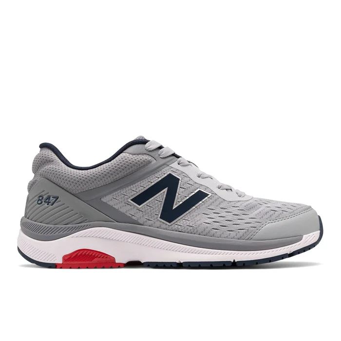 designer formal shoes with polished look-Mens New Balance 847v4 Silver Mink With Gunmetal