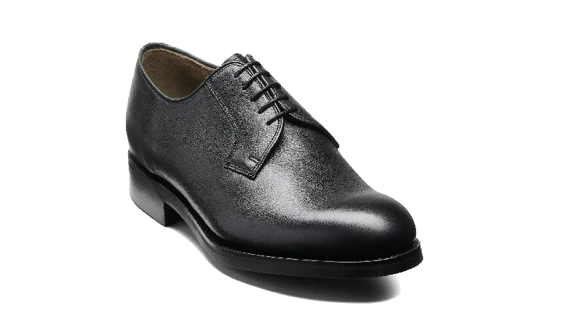 premium leather shoes for men-Harris - Black Softie