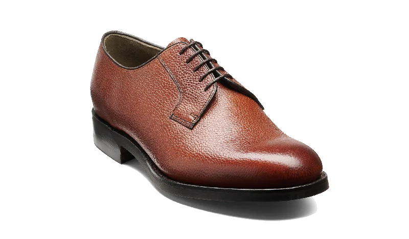 men’s oxford shoes with rubber sole-Harris - Brown Grain