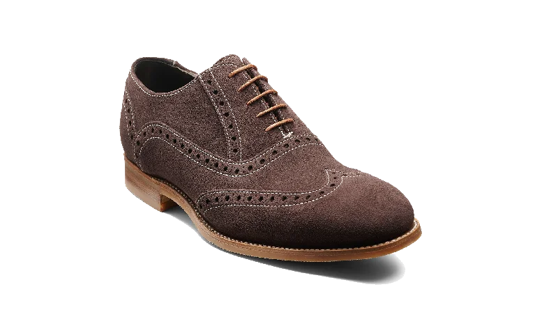 business oxford shoes for men-Grant - Chocolate Suede