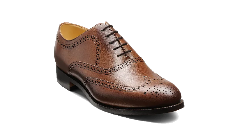 men’s dress shoes with smooth upper-Cranford - Oak Calf