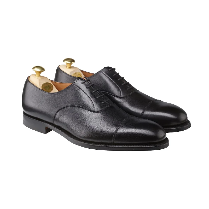 formal shoes with modern design for men-Dorset Black Milled Calf