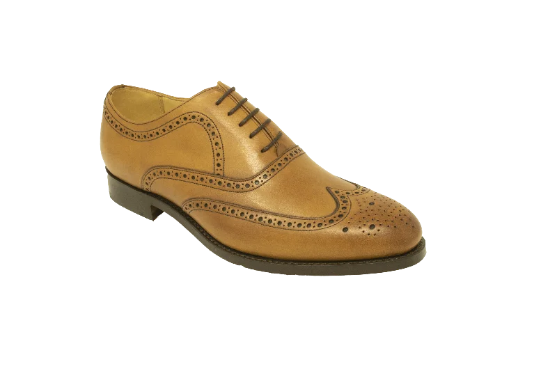 high-end leather dress shoes for office wear-Cranford - Cedar Calf