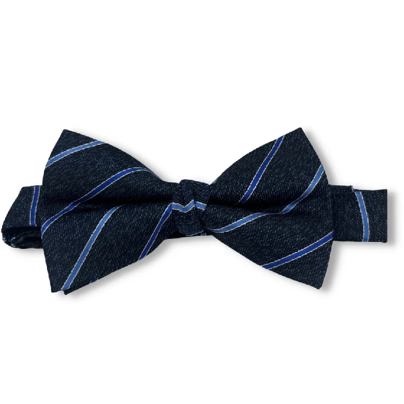 Men's tie for a cocktail party-Andrew Marc Boys Bow Tie_Navy/Blue EZB003