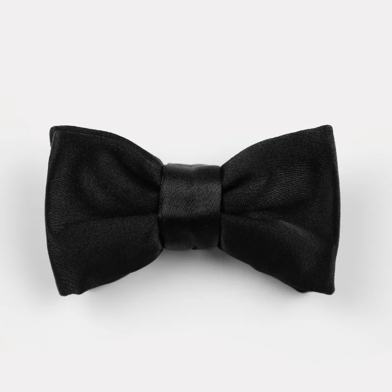 Luxury men's tie with fine fabric-Batwing Silk Bow Tie