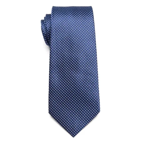 Men's tie for family gatherings and events-Classy Men Classic Blue Striped Necktie