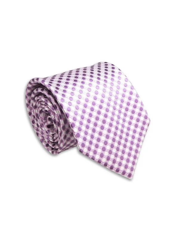 Designer men's tie with polka dots-Collection of Silk Super Extra Special Long Neck Tie