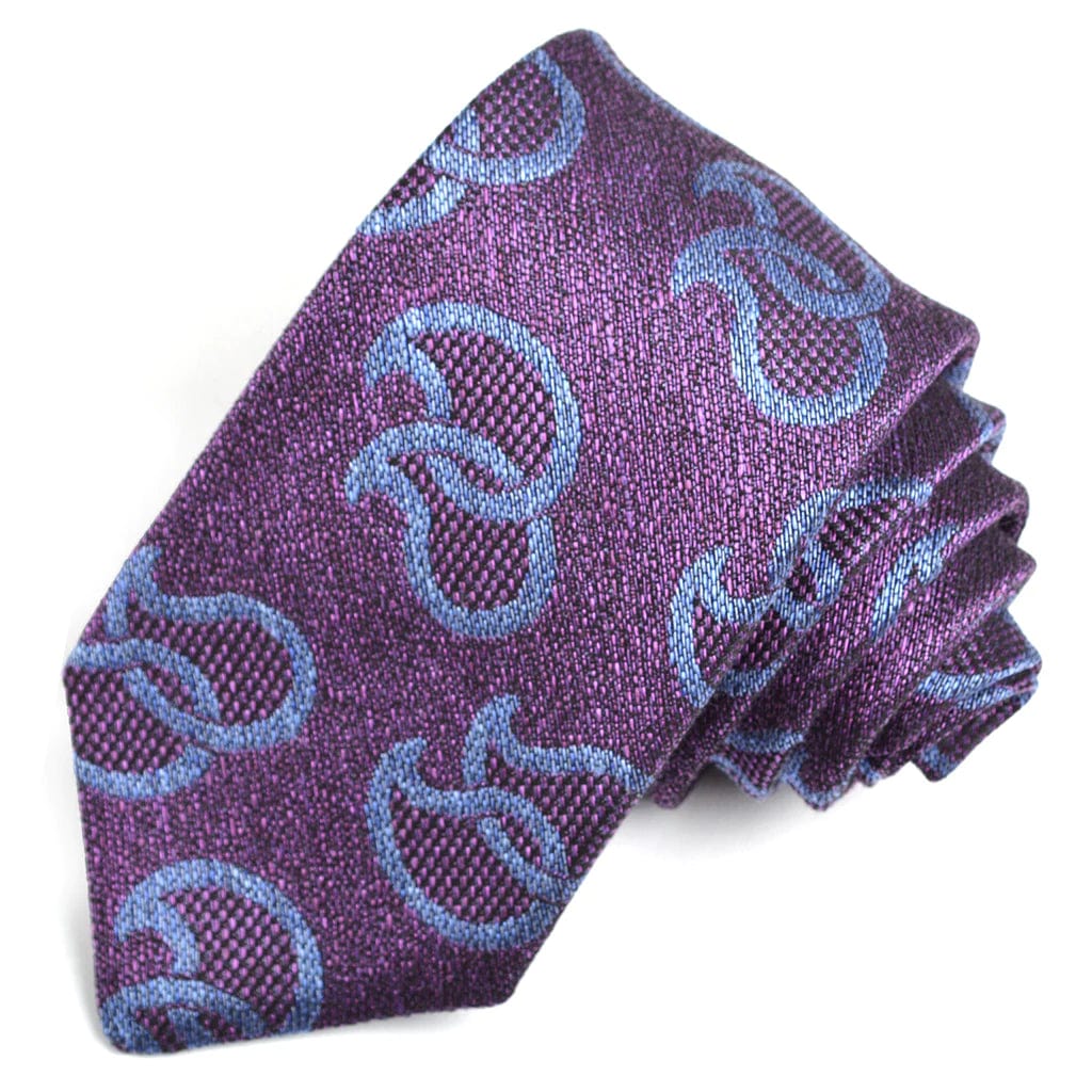 Men's tie for upscale business meetings-Dion 'Teardrop Links' Pattern Tie - V30710- Assorted Colours