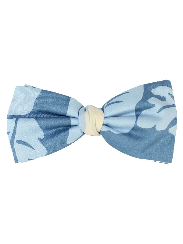 Men's tie for everyday office wear-Designer Bow Tie Blue Design Pre Tied - FINAL SALE