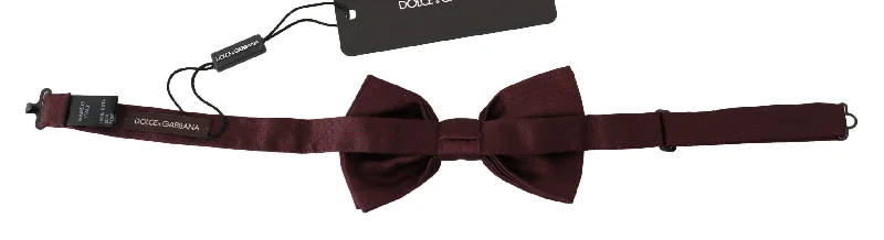 Best tie for a business lunch-Dolce & Gabbana Elegant  Silk Polka Dot Bow Men's Tie