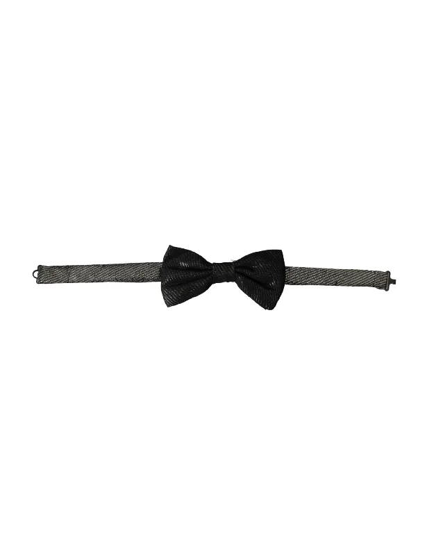 Men's tie for formal office attire-Dolce & Gabbana  Fantasy Silk Adjustable Neck Men Bow Men's Tie