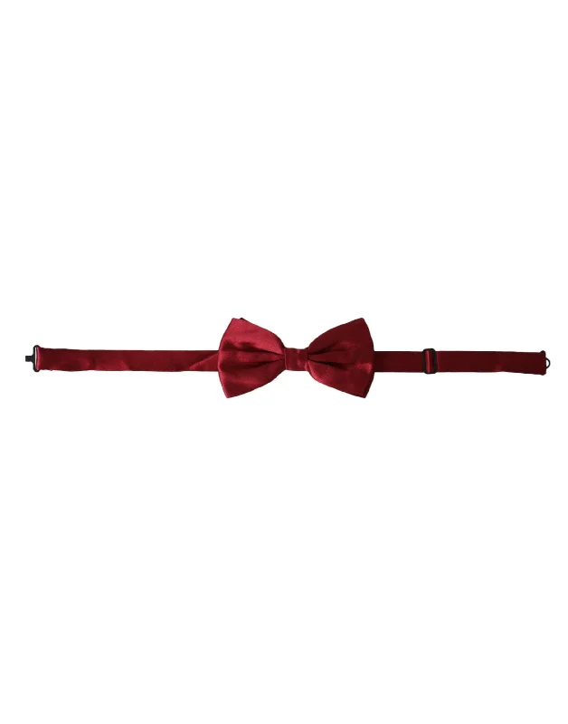 Unique men's tie for formal occasions-Dolce & Gabbana  Satin Silk Adjustable Neck Men Bow Men's Tie