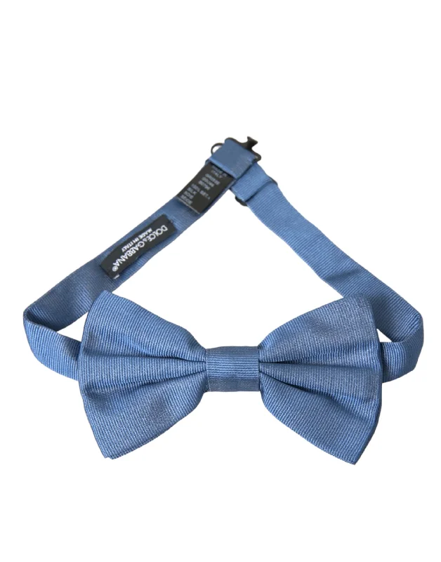 Stylish silk tie for formal wear-Dolce & Gabbana  Silk Adjustable Neck Men Bow Men's Tie