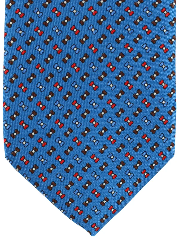 Best men's tie for a black tie dinner-E. Marinella Tie Royal Blue Bow Ties