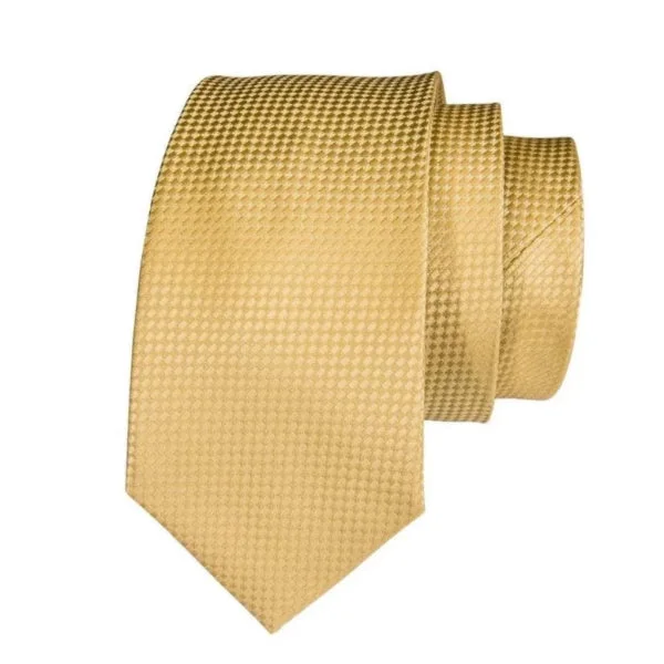 Best men's tie for formal dinners-Classy Men Gold Dot Silk Tie