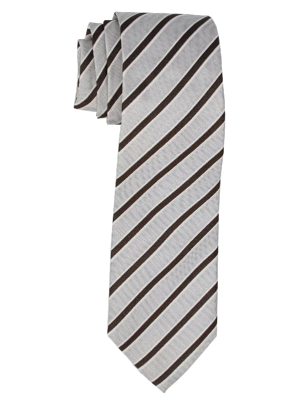 White And Dark Brown Stripes