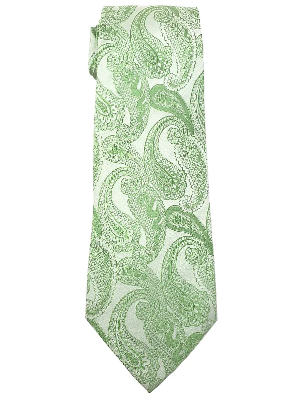 Green And White Paisley