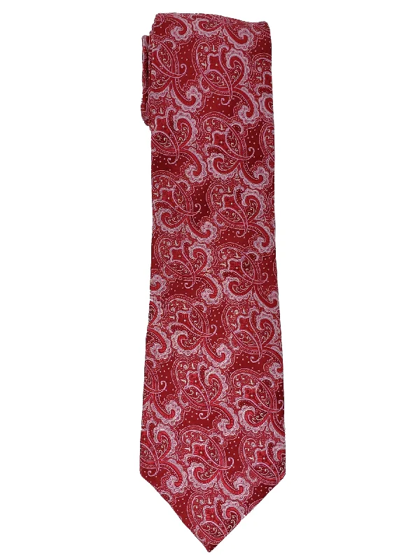 Red And White Paisley