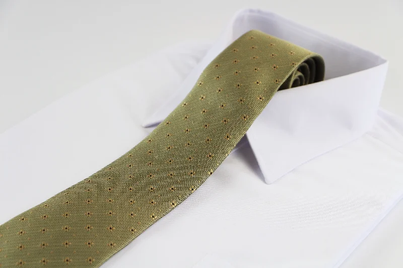 Men's tie for a luxury dinner event-Mens Gold Flower Elegant Patterned 8cm Neck Tie