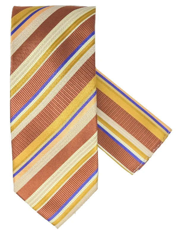 Brown, Beige, Yellow Stripe