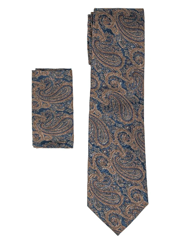 Blue And Brown Paisley