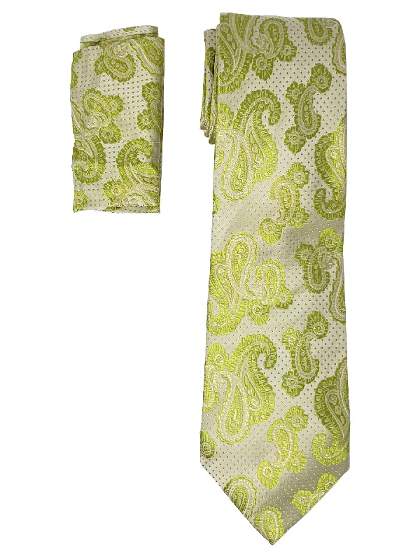 Lemon Green Paisley