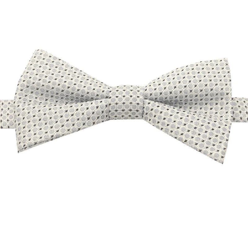 Men's silk tie for black tie occasions-NorthBoys Beige Bow Tie_ MBT-1208-5