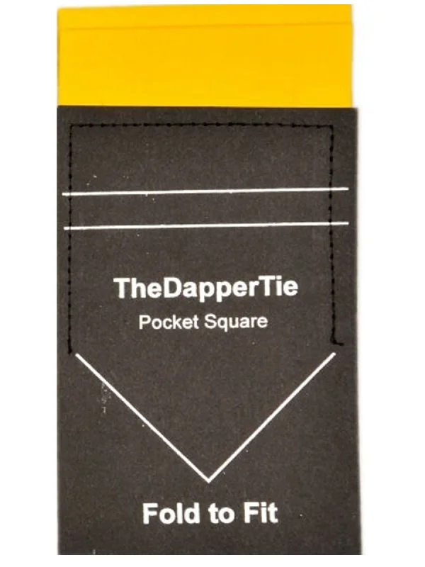 Stylish silk tie for formal wear-TheDapperTie - Men's Cotton Flat Double Toned Pre Folded Pocket Square on Card