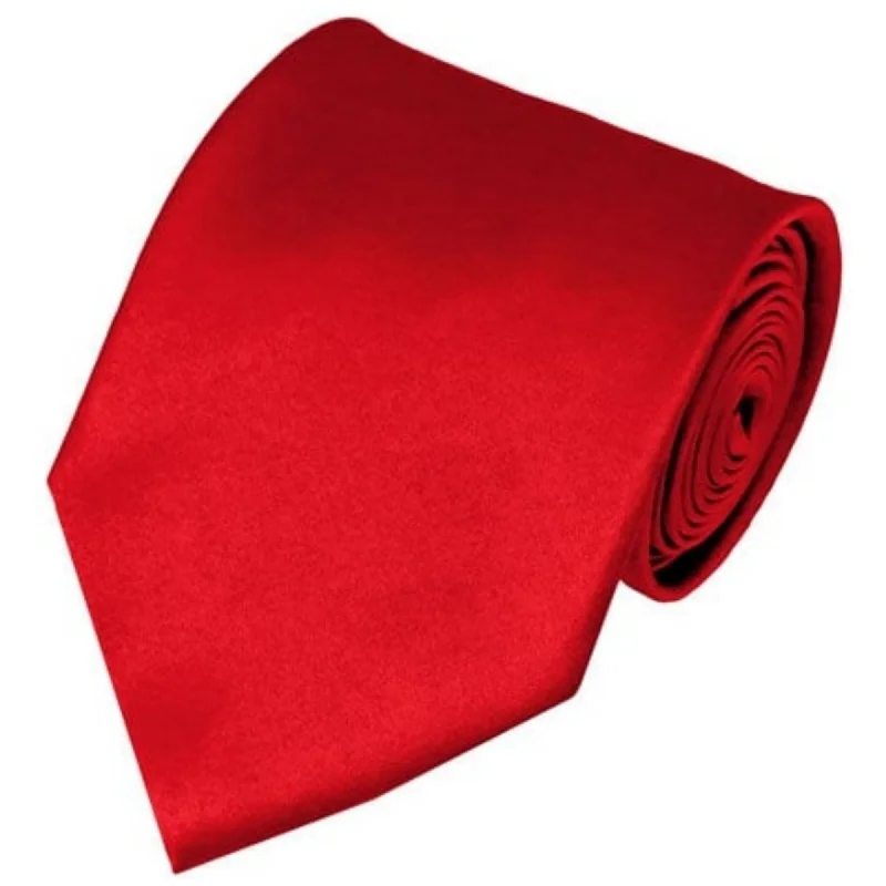 Men's tie for a high-end event-TheDapperTie Solid Color 3.5 Inch Wide And 62 Inch Extra Long Necktie For Big & Tall Men