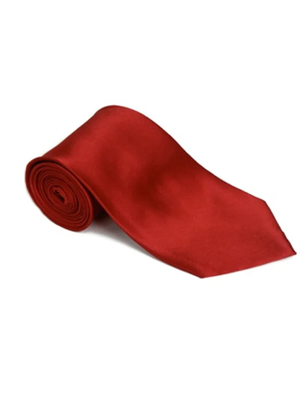 Stylish silk tie for dinner parties-Lipstick Red Neck Tie