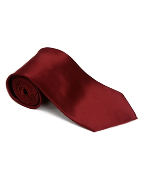 Elegant men's tie with polka dot design-Burgundy Neck Tie