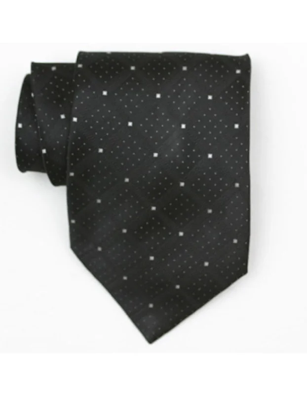 Affordable men's tie with chic patterns-Black Diamond Neck Tie