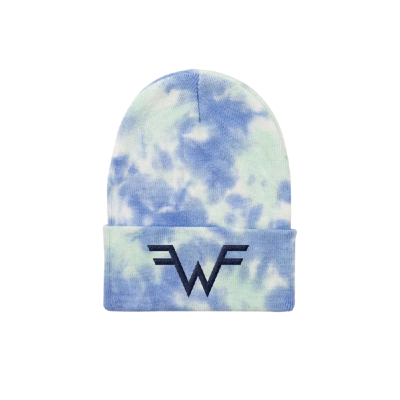 Men's tie with luxurious satin finish-Tie Dye Logo Beanie