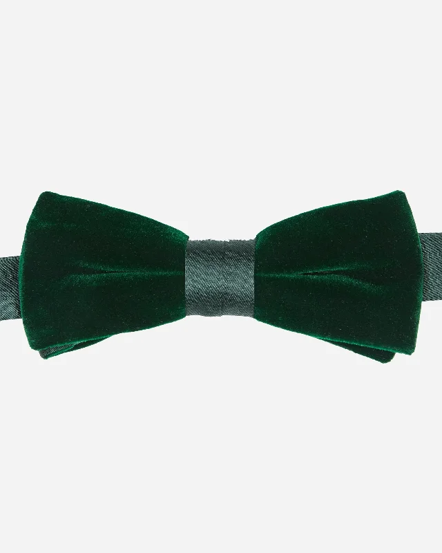 Men's tie with contrasting colors-Velvet Slim Bow Tie