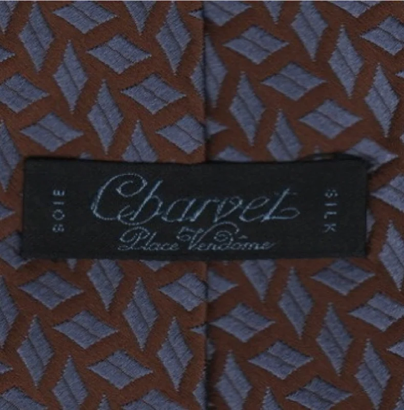 Stylish men's tie with geometric pattern-Vintage Charvet tie