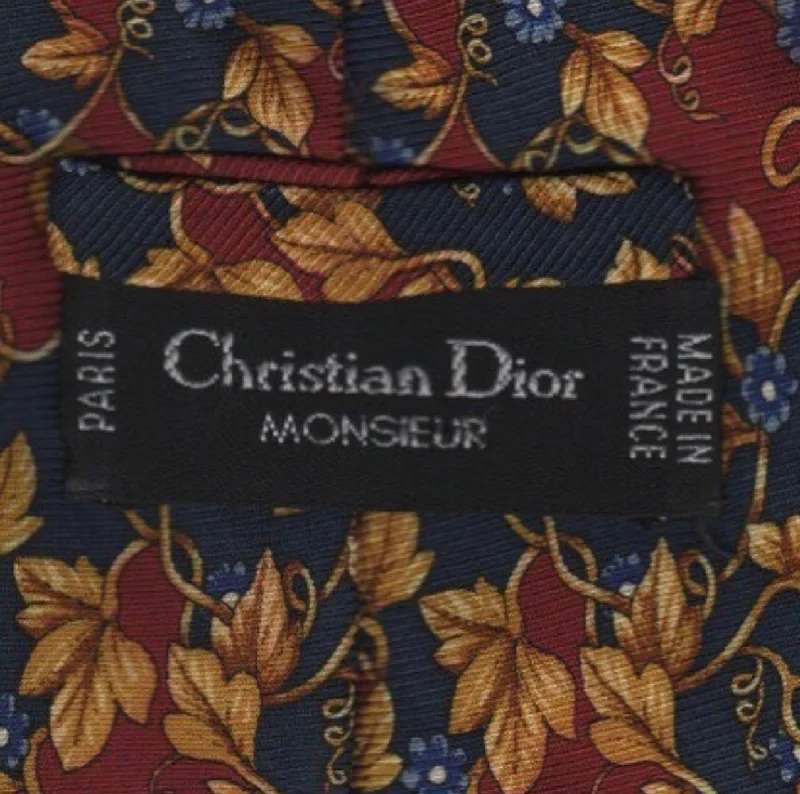 Men's tie with subtle paisley print-Vintage Christian Dior Monsieur tie