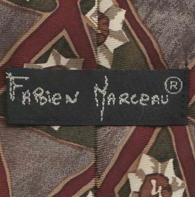 Unique silk tie for office professionals-Vintage Fabien Marceau tie